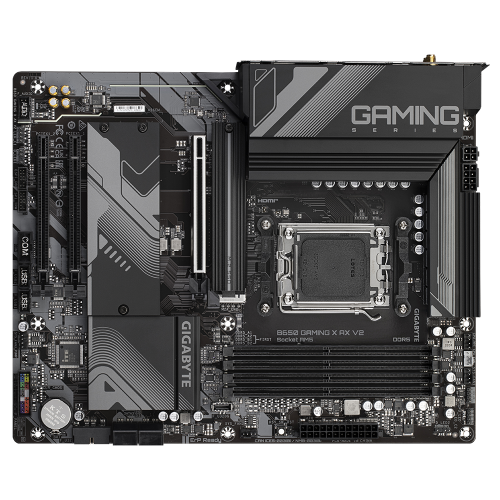 GIGABYTE B650 GAMING X AX V2, 4xDDR5, 3xM.2, DP, HDMI, Type-C, Wi-Fi 6E, Bluetooth v5.3, AM5 Soket GAMING Anakart