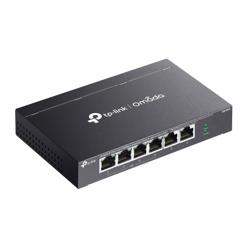 OMADA DS106P, 6 Port Megabit,  4 Port Megabit PoE+, 67W, Yönetilemez, Masaüstü Metal Kasa Sessiz Switch