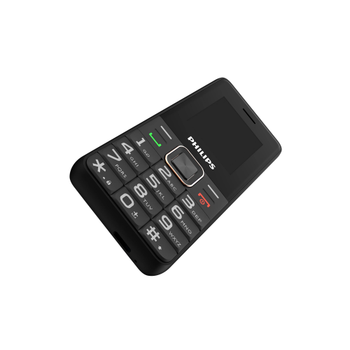 PHILIPS Xenium E6105, 128Mb, Siyah, 48Mb Ram, 1,77inc Ekran, 4G Çift Sim Desteği, FM Radyo, 1000mAh Pil, Türkiye KVK Garantili