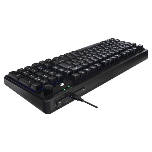 ACER eMachines, EAK860, Siyah, USB Kablolu, Rainbow Backlight, Membran Tuşlar, Türkçe Q, 100 Tuşlu, Gaming Klavye