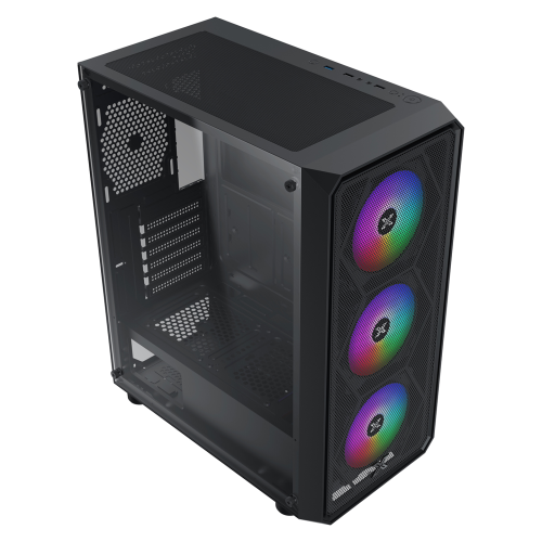 Xigmatek EN46476, Duo X ODIN II, 650W, Mesh Panel, Tempered Glass, RGB, ATX GAMING KASA