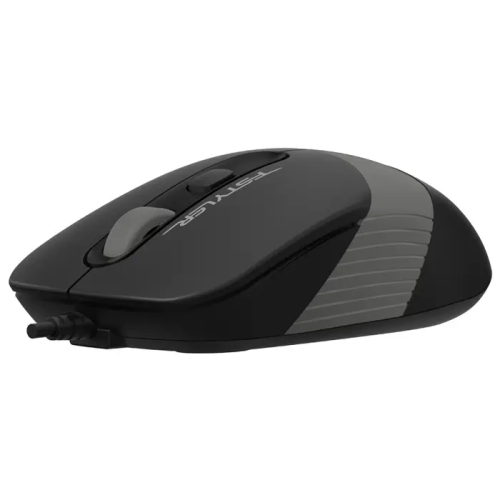 A4 TECH FM10, Siyah-Gri, V-Track, 1600dpi, 4 Buton, Usb Kablolu, Optik Mouse