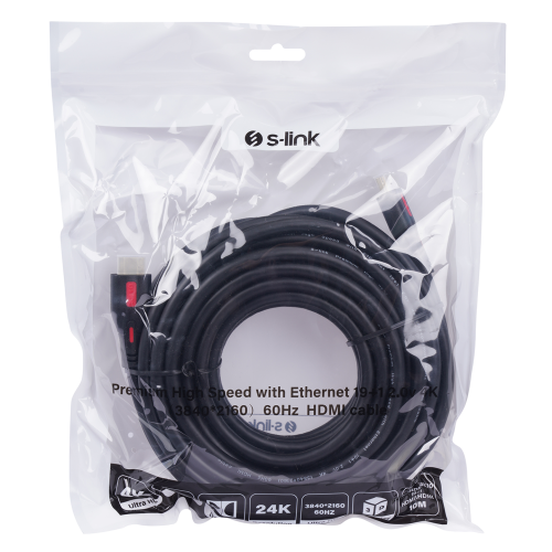 S-LINK SL-HDM4K10, 4K UHD, HDMI v2,0 Kablo. 10mt. 60Hz.