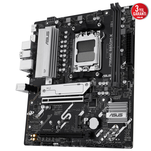 ASUS PRIME B850M-K, 2xDDR5, 2x M.2, DP, HDMI, AM5 Soket Anakart