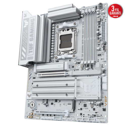 ASUS TUF GAMING X870-PRO WIFI7 W NEO, 4xDDR5, 4xM.2, HDMI, DP, Type-C, Wi-Fi 7, Bluetooth v5.4, AM5 Soket GAMING Anakart