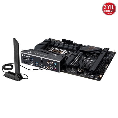 ASUS TUF GAMING Z690-PLUS WIFI D4, 4xDDR4, 4x M.2, HDMI, DP, 2xType-C, Wi-Fi 6, Bluetooth v5.2, 12.Nesil, LGA1700 Soket, ARGB Gaming Anakart