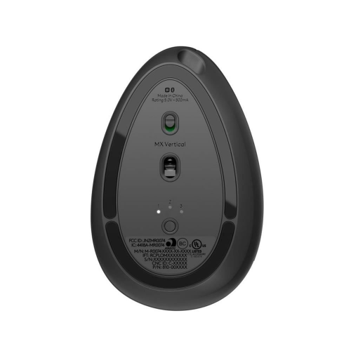 LOGITECH 910-005448, MX VERTICAL, Siyah, Bluetooth, 4000dpi, Lazer, 4 Tuşlu, USB-C den şarj edilebilir, Dikey Ergonomik Mouse