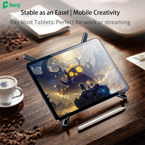 FENY FN-MS10, Magsafe, Dönebilen, Ayarlanabilir, Taşınabilir, Katlanır, Telefon-Tablet-Notebook Uyumlu, Yükseklik Ayarlı, Alüminyum Stand