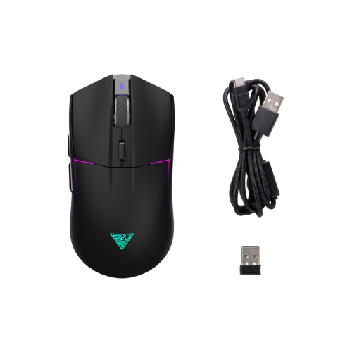 GAMDIAS HADES M3, RGB Aydınlatma, Kablosuz, Bluetooth ve Kablolu Bağlantı, 7 Tuşlu, Şarj Edilebilir, Type-C, Gaming Mouse, 10.000 DPI, Siyah