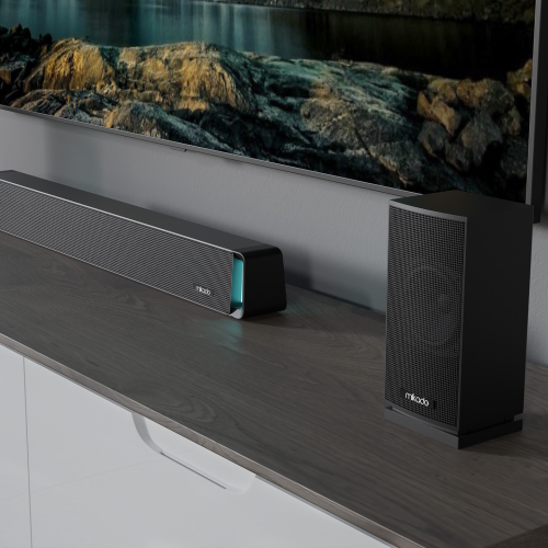 MIKADO MD-SBT35, 160W, 5+1, Masaüstü, BT/AUX/USB/HDMI/OPTICAL, Soundbar, Siyah Kasa, Ev Sinema Sistemi