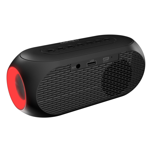 MIKADO MD-W7, Siyah, 5W, FM Radyo, USB, AUX, Bluetooth, Kablosuz, Taşınabilir, 1200mAh Batarya, Alarmlı Saat, Derece ve Speaker