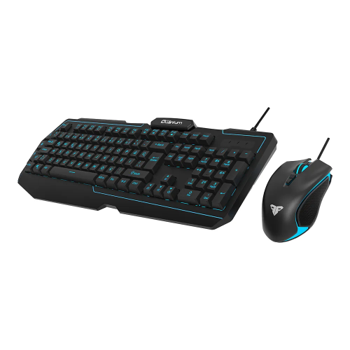 QUANTUM QG-Q6168, USB Kablolu, 3 Renk Arkadan Aydınlatmalı, Türkçe Q, 3600Dpi Mouse, Gaming Klavye Mouse Set (Siyah)