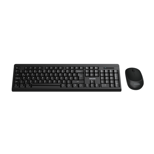 PHILIPS SPT6324B, Siyah, Türkçe Q, 2.4Ghz Kablosuz, Klavye Mouse Set