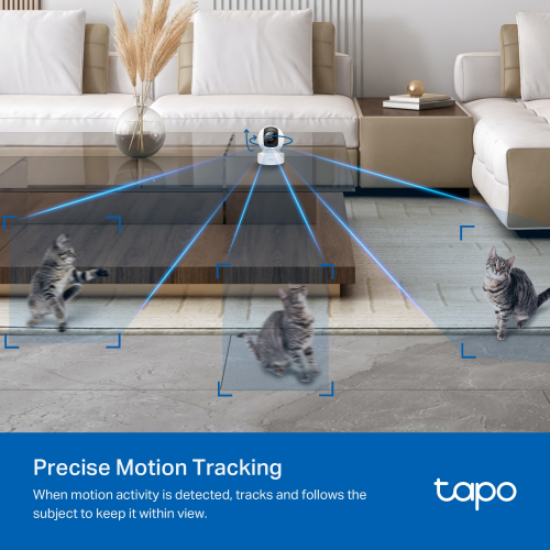 TP-LINK Tapo C222, 4,0Mpix, İç ve Dış Mekan, Wifi-Ethernet, 12Mt. Gece Görüşü, 360 Dönüş, Dikey ve Yatay Hareket, İki Yönlü Ses, Yapay Zeka Destekli Güvenlik Kamerası