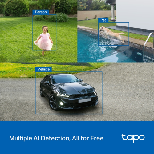TP-LINK Tapo TC85 KIT (C425 KIT), 2K QHD, 4,0Mpix, Dış Mekan, IP66, WiFi, 15Mt. Renkli Gece Görüşü, İki Yönlü Ses, Yapay Zeka Destekli, Güneş Enerjili Güvenlik Kamerası Kiti