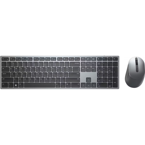 DELL Multi-Device, KM7120W-GY-TUR, Gri-Siyah, Kablosuz, Bluetooth, Türkçe Q ,Multimedya, Klavye +Mouse Set