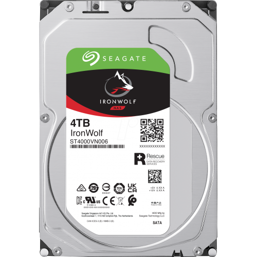 SEAGATE IRONWOLF, ST4000VN006, 3.5, 4TB, 256Mb, 5400Rpm, SERVER/NAS HDD