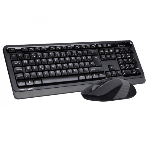 A4 TECH FG1010, Gri, FSTYLER, 2.4Ghz Kablosuz, Türkçe F, Klavye Mouse Set