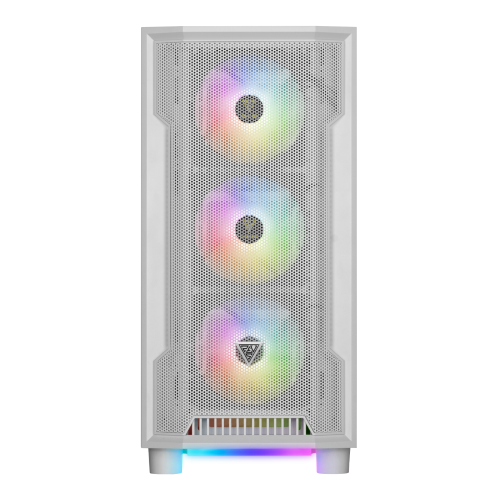 GAMDIAS ATHENA M6 Lite WH, 500W, Tempered Glass, Mesh, ARGB, ATX, White Edition, GAMING KASA