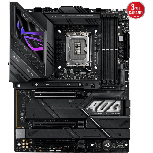 ASUS ROG STRIX Z790-E GAMING WIFI II, 4xDDR5,  5x M.2, HDMI, DP, Type-C, Wi-Fi 7, Bluetooth 5.4, 12-13-14.Nesil, LGA1700 Soket, ARGB Gaming Anakart