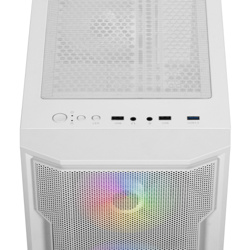 GAMDIAS ATHENA M6 Lite WH, 750W, Tempered Glass, Mesh, ARGB, 80+ Bronze, ATX, White Edition, GAMING KASA