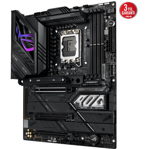 ASUS ROG STRIX Z790-E GAMING WIFI II, 4xDDR5,  5x M.2, HDMI, DP, Type-C, Wi-Fi 7, Bluetooth 5.4, 12-13-14.Nesil, LGA1700 Soket, ARGB Gaming Anakart