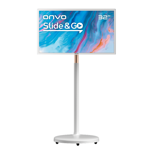 ONVO 32OVM6000, 32", 5ms, 60Hz, Full HD, HDMI, Type-C, USB, Dokunmatik, 6Gb Ram, 64Gb Depolama, Hareketli, Kumandalı, Bataryalı, 2x5W Hoparlör, WiFi, Bluetooth, Android 13 LED Monitör