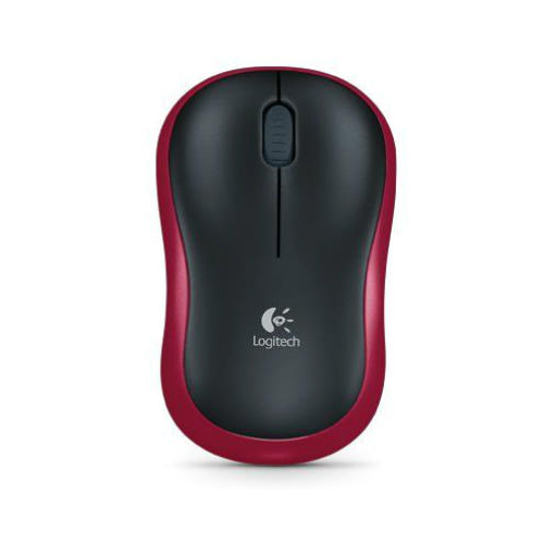 LOGITECH 910-002237, M185 Kırmızı, USB Nano 2,4G Kablosuz, 1000dpi, Optik, 3 Tuşlu, 12ay Pil Ömrü, Mouse