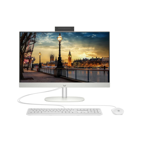 HP 9H6M8ET, ProOne 245 G10, Ryzen 5 7520U, 23,8" FHD Ekran, 8Gb DDR5 Ram, 512Gb SSD, Paylaşımlı Ekran Kartı, Free Dos All In One PC, BEYAZ