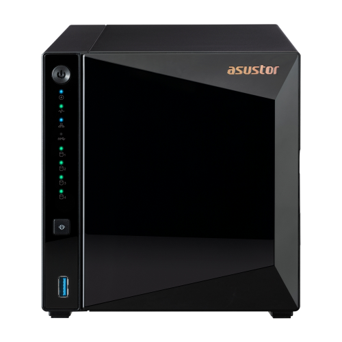 ASUSTOR AS3304T, 2Gb DDR4 Ram, 4 Yuvalı (4x22TB Destek),1x2.5GbE Network, 3xUSB 3.2, Tower NAS (Yedekleme) Cihazı