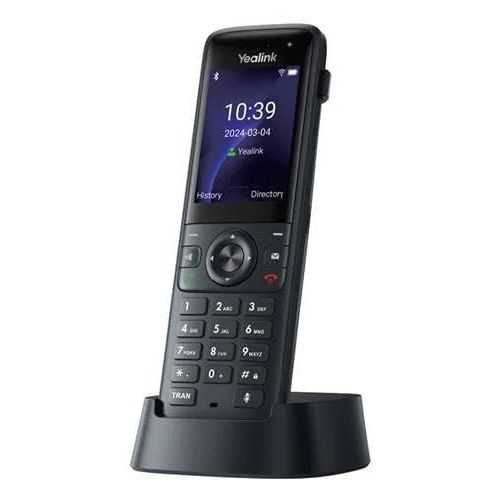 YEALINK AX83H, WiFi, Dect, Kablosuz IP TELEFON, Siyah, 2.4" Renkli Ekran, Bluetooth, 9 Saat Konuşma, 200 Saat Bekleme