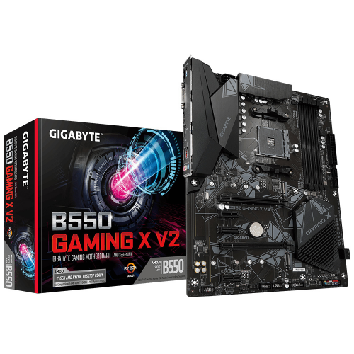 GIGABYTE B550 GAMING X V2, 4xDDR4, 2x M.2, DVI, HDMI, AM4 Soket, Gaming Anakart