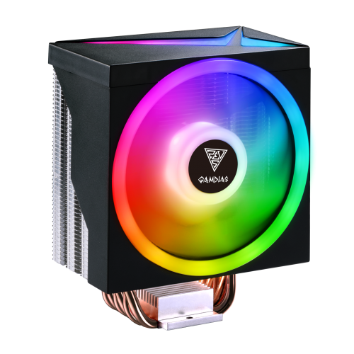 GAMDIAS BOREAS M1-610, LED Lights, 120mm, CPU Kule Tipi Hava Soğutma (AMD AM4-AM5 ve INTEL Tüm işlemciler ile uyumlu)