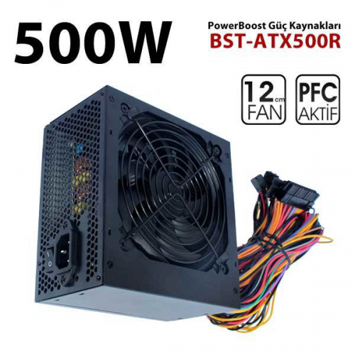 POWERBOOST BST-ATX500R QUARK PPFC 500W GAMING PSU