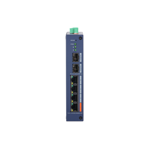DAHUA CHS4206-4GT-60, 4 Port, Gigabit, PoE 60W, 2 Port SFP, Cloud Yönetilebilir, Switch