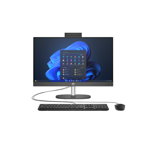 HP D1BC2ET, ProOne 240 G10,Ultra 7 155U, 23,8" FHD Ekran, 16Gb DDR5 Ram, 512Gb SSD, Paylaşımlı Ekran Kartı, Free Dos All In One PC, Siyah