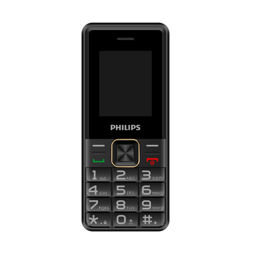 PHILIPS Xenium E6105, 128Mb, Siyah, 48Mb Ram, 1,77inc Ekran, 4G Çift Sim Desteği, FM Radyo, 1000mAh Pil, Türkiye KVK Garantili