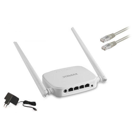EVEREST EWR-301, 4Port, 300Mbps, 2.4Ghz Wifi, Masaüstü, Megabit, Repeater, Router, Access Point