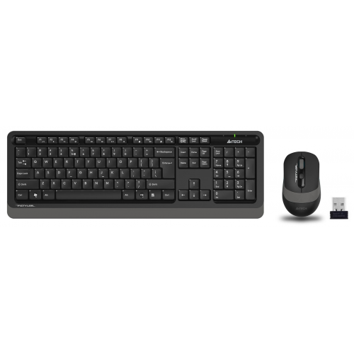 A4 TECH FG1010, Gri, FSTYLER, Türkçe Q, Kablosuz, Klavye Mouse Set