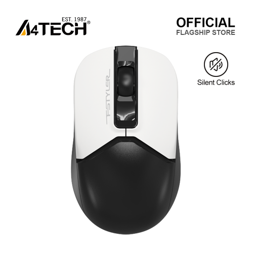 A4 TECH FG12S PANDA (Siyah-Beyaz) FSTYLER 2,4Ghz Kablosuz, Sessiz Optik Mouse, 10-15Metre, 3 Buton, Nano Alıcı