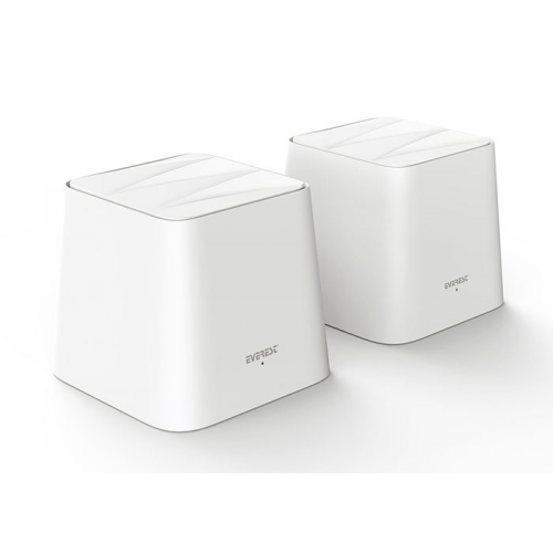 EVEREST FINIX MW3-2P, 2 Pack Mesh,AC1200, WiFi, 300-867Mbps,Dual Band, 200m2 kapsama Alanı, Router, Geniş Alan İnternet Ağı Sağlayıcısı