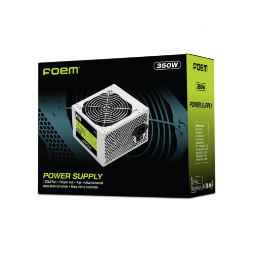 FOEM FPS-G35F12 350W, 12cm Fan, Sata, ATX, Power Supply (PSU)