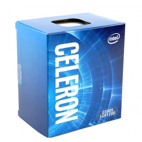 INTEL G5905 2 Core, 3.50Ghz, 4Mb, 58W,  LGA1200, 9.Nesil, BOX, (Grafik Kart VAR, Fan VAR)