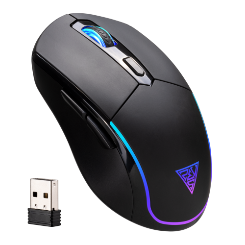 GAMDIAS HADES M2, RGB Aydınlatma, Kablosuz, 7 Tuşlu, Şarj Edilebilir,, Gaming Mouse, 4800DPI, Siyah