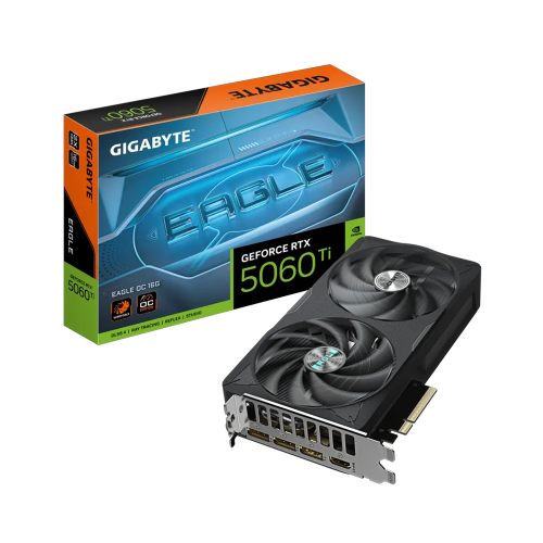 GIGABYTE GV-N506TEAGLE OC-16GD, RTX5060TI, EAGLE OC, 16Gb, GDDR7, 128BIT, 2 Fanlı, 1xHDMI, 3xDP, GAMING Ekran KARTI