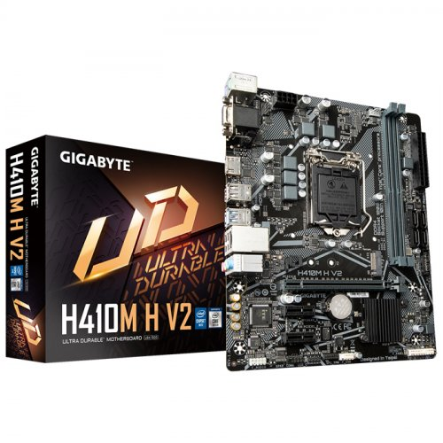 GIGABYTE H410M-H-V2, 2xDDR4, M.2, D-SUB, HDMI, 10.Nesil, LGA1200 Soket, Anakart
