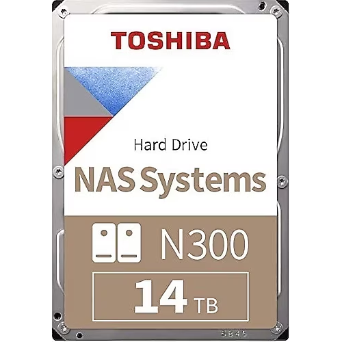 TOSHIBA N300, HDWG51EUZSVA, 3.5", 14TB, 512Mb 7200 Rpm, SATA3, 7/24 NAS, SERVER, HDD (Türkiye Distribütörü Garantili)
