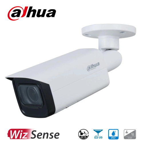 DAHUA IPC-HFW5442T-ASE,  2Mpix, 2,8mm Lens, H265+, Wizmind, 50Mt Gece Görüşü,  IP67, IK10, PoE Metal Kasa Bullet IP Kamera