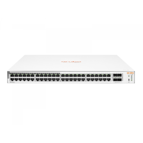 HP Aruba Instant On JL815A 1830-48G, 48Port, 24 Port Poe, 370W, GigaBit, 4 Port Gigabit SFP, Yönetilebilir, Rack Mount Switch