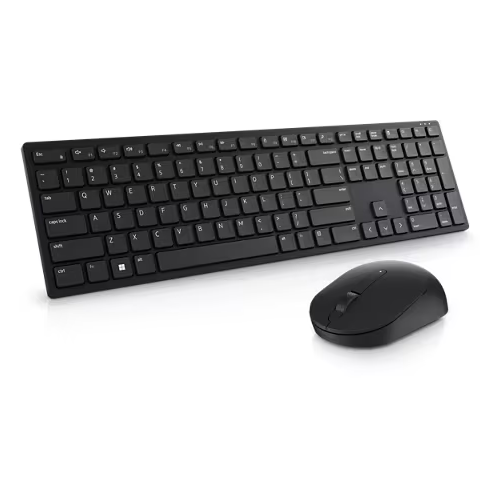 DELL Pro, KM5221WBKR-TUR, Siyah, Kablosuz, Türkçe Q, Multimedya, Klavye +Mouse Set